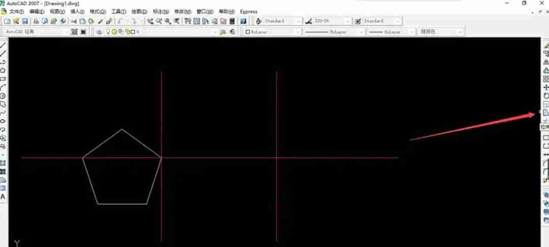 AutoCAD2007怎么拉伸图形
