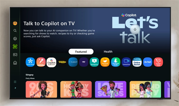 微软官宣!Copilot将登陆三星电视和显示器:有了超可爱形象