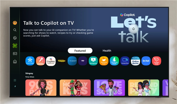 微软Copilot登三星电视，萌态形象引热议