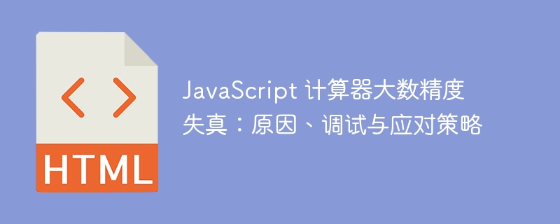 JavaScript 计算器大数精度失真：原因、调试与应对策略