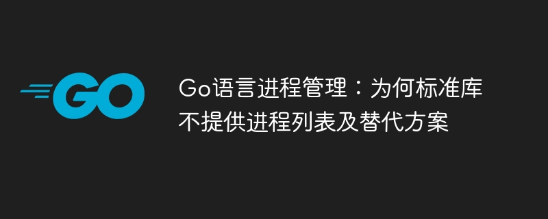 Go语言进程管理:为何标准库不提供进程列表及替代方案
