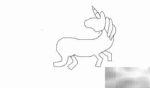 梦幻独角兽手绘教程