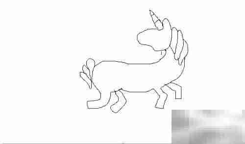 梦幻独角兽手绘教程
