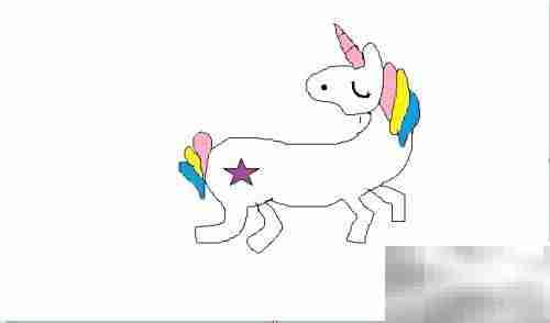 梦幻独角兽手绘教程
