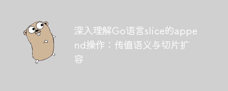 Go slice append详解：传值与扩容全解析