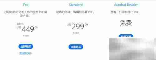 Acrobat与Reader功能对比