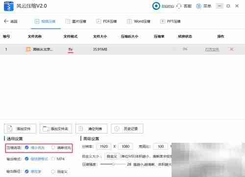 FLV视频压缩方法