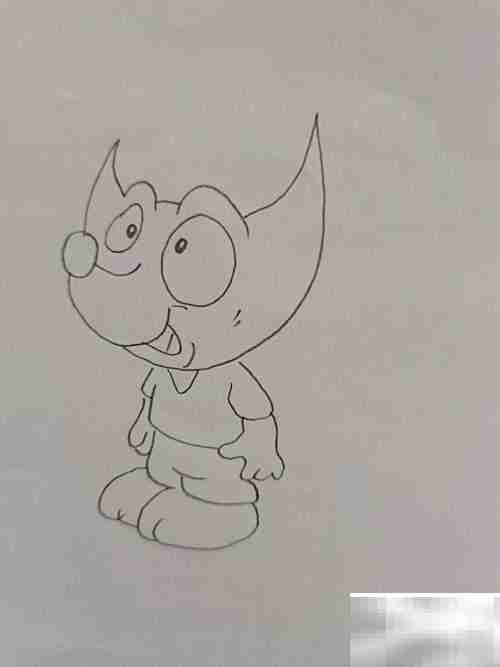 大眼睛狐狸绘画教程