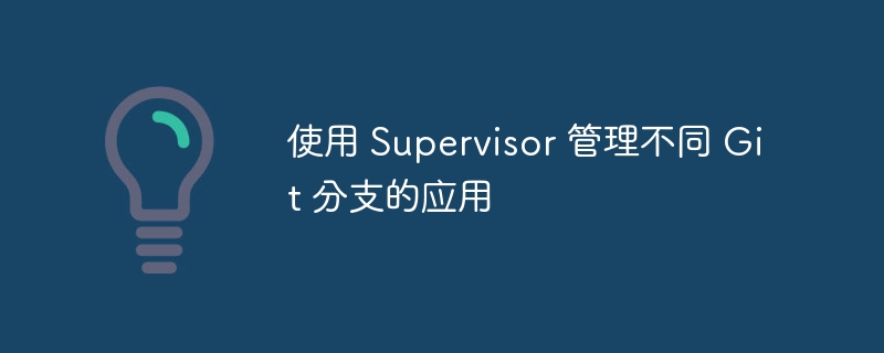 Supervisor管理多Git分支实用技巧