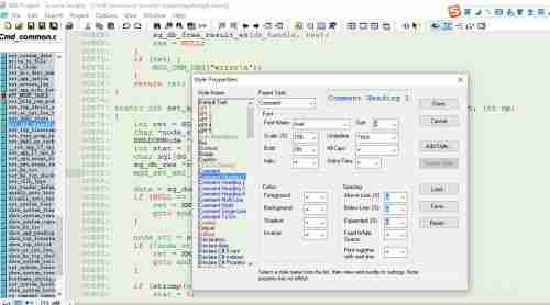Source Insight注释字体怎么更改