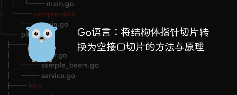 Go语言：将结构体指针切片转换为空接口切片的方法与原理
