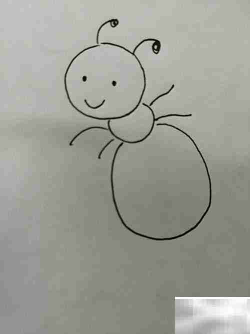 大眼睛小蚂蚁绘画教程