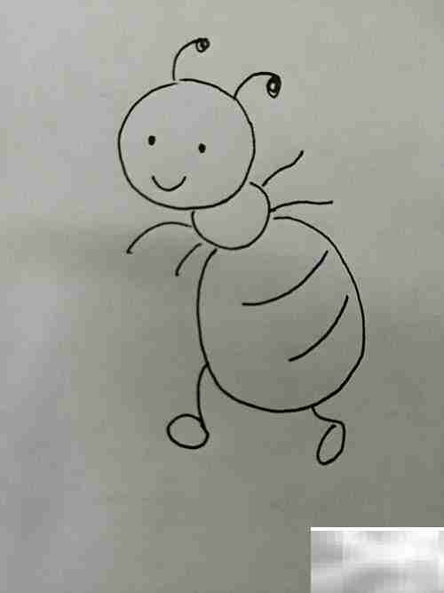 大眼睛小蚂蚁绘画教程