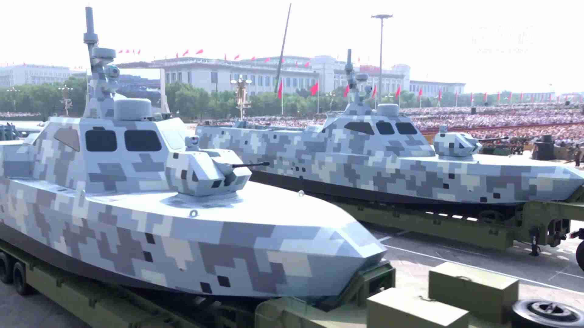 我国海上作战奇兵利器亮相九三阅兵,多型海上无人作战装备受阅