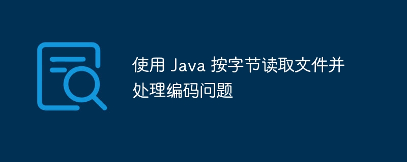 使用 Java 按字节读取文件并处理编码问题