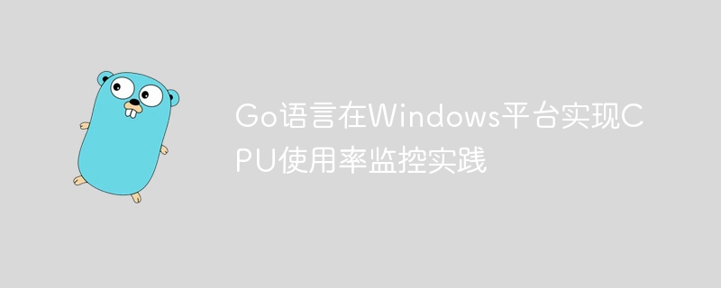 Go监控CPU使用率技巧分享