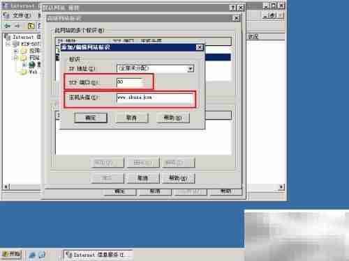 Win2003 IIS绑定域名教程