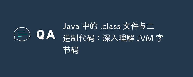 Java 中的 .class 文件与二进制代码：深入理解 JVM 字节码