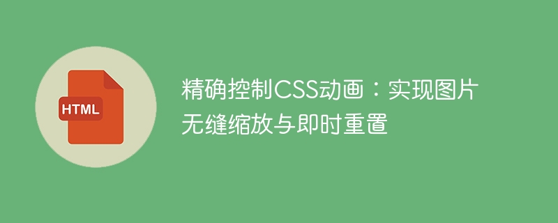 精确控制CSS动画：实现图片无缝缩放与即时重置