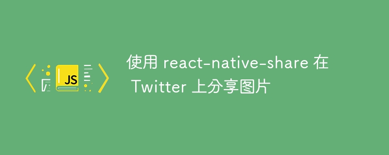 使用 react-native-share 在 Twitter 上分享图片