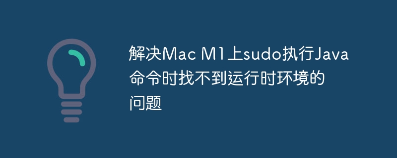 MacM1Java环境配置指南