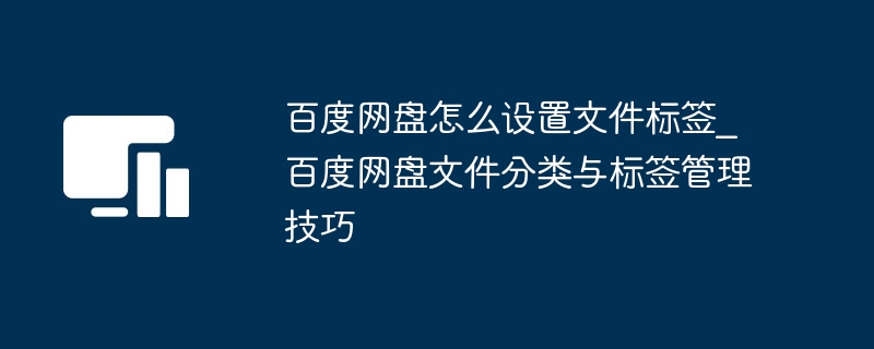百度网盘怎么设置文件标签_百度网盘文件分类与标签管理技巧