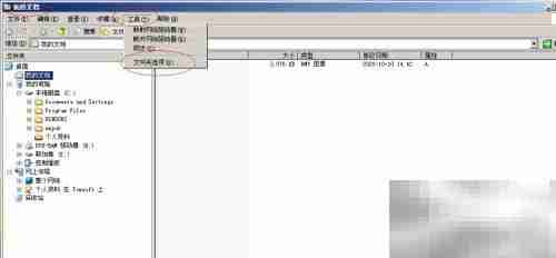 Windows Server 2003隐藏文件扩展名