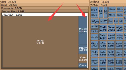 SpaceSniffer颜色代表什么？