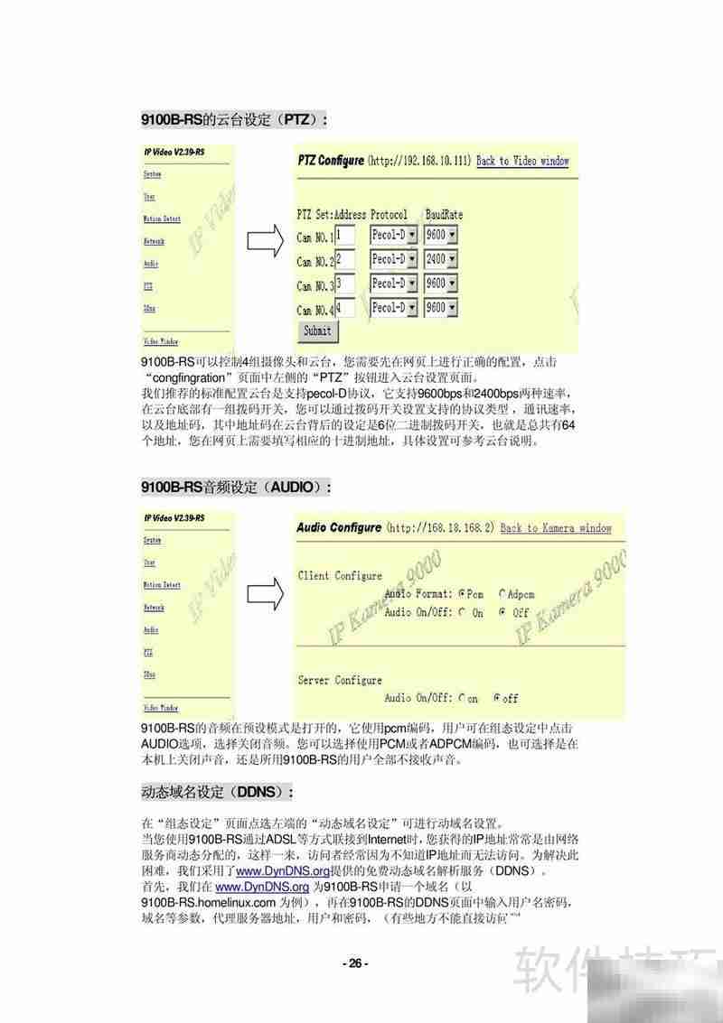 IP Video 9100B-RS服务器使用指南