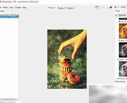如何使用ColorStyle金色滤镜
