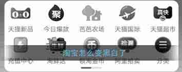 淘宝为何变成黑白的了