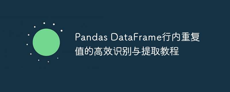 Pandas DataFrame行内重复值的高效识别与提取教程
