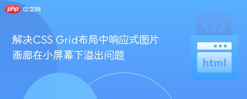 CSSGrid图片画廊小屏溢出问题解决方法