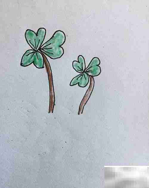 三叶草简笔画轻松学