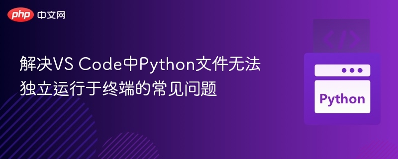 VSCodePython运行失败？终端问题全解析