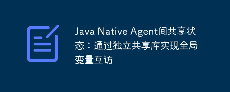 JavaNativeAgent共享状态：独立库全局变量互访方法