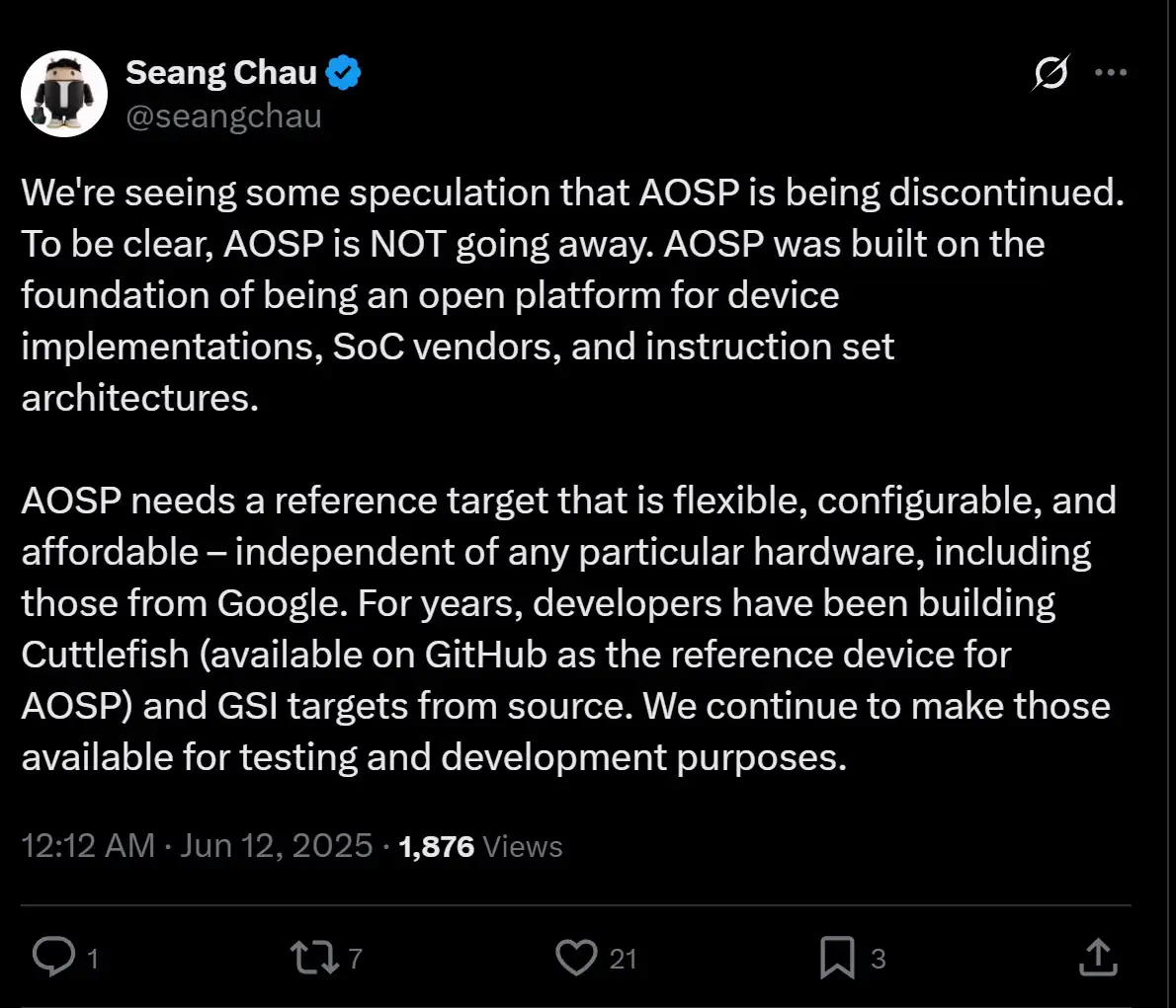 谷歌推迟发布 Android 16 QPR1 的 AOSP 源代码，引发担忧