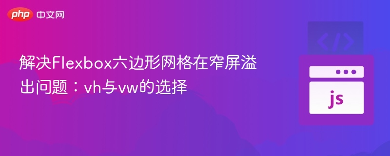 解决Flexbox六边形网格在窄屏溢出问题:vh与vw的选择