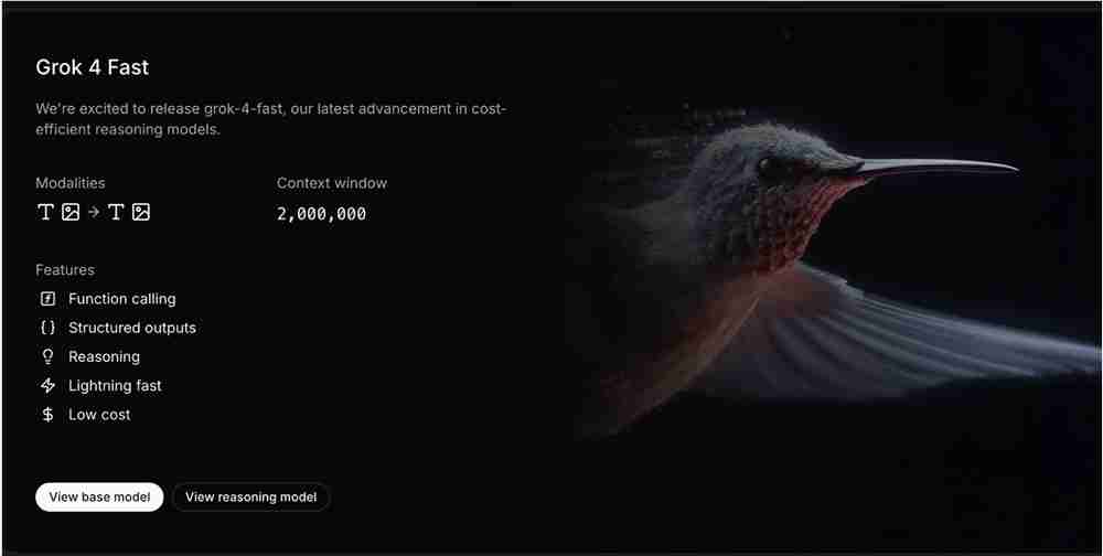 xAI 发布 Grok4Fast，效率提升40%，基准测试表现不输 Grok4!