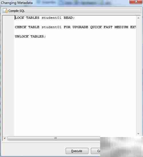Maestro检查数据库表方法