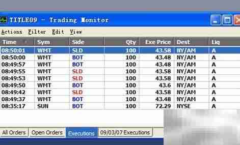 Sterling交易监视窗口使用指南