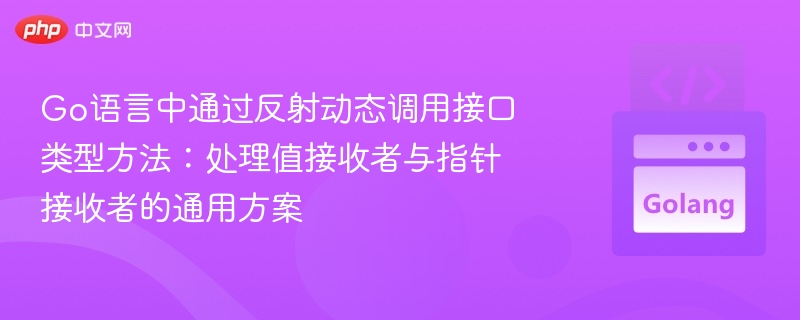 Go反射调用接口方法：值与指针接收者通用解法