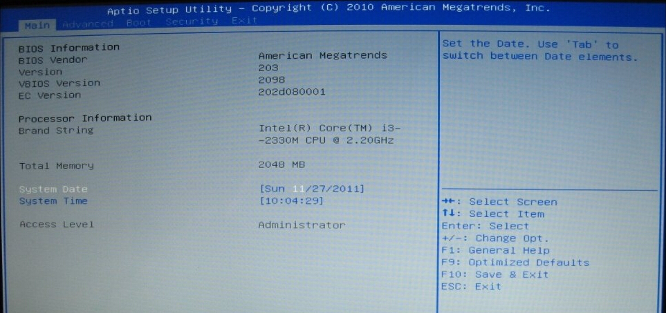 BIOS关闭触摸板设置教程