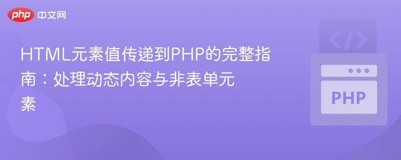 HTML传值到PHP全攻略：动态内容处理技巧