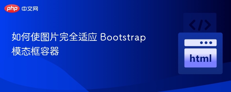 如何使图片完全适应 Bootstrap 模态框容器