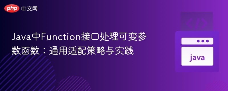JavaFunction接口处理可变参数的通用方法