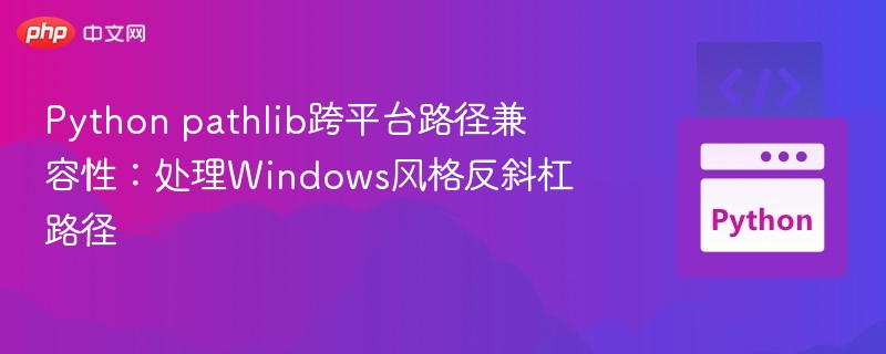 Python处理Windows反斜杠路径技巧