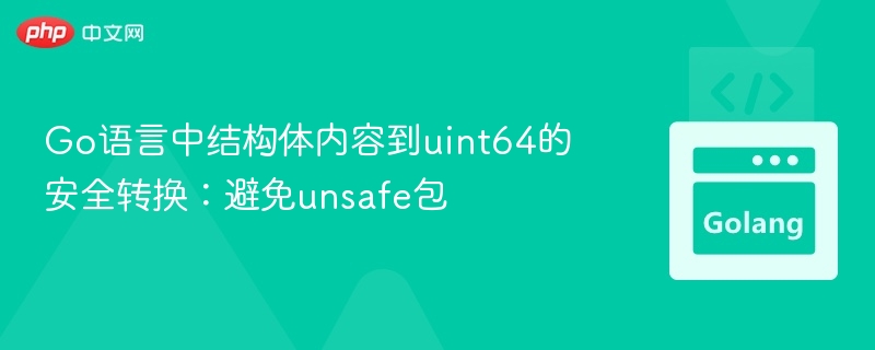 Go结构体转uint64的安全方式详解