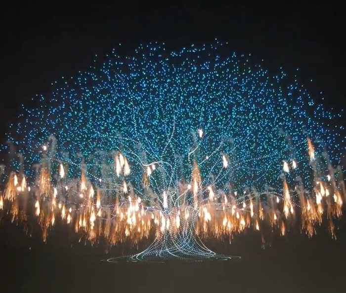 1.6万架无人机浏阳挑战吉尼斯纪录