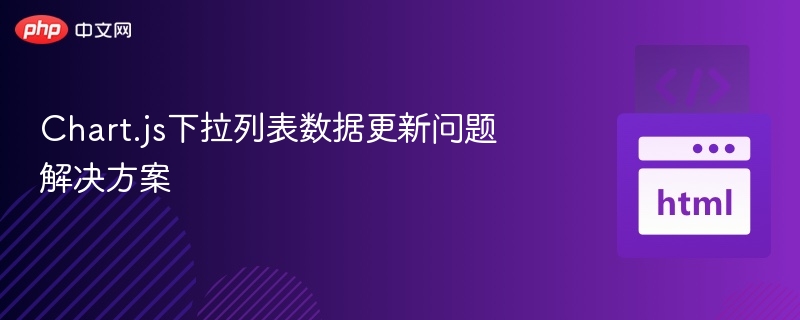 Chart.js下拉列表数据更新问题解决方案